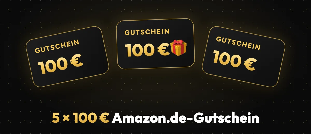 5 × 100 € Gutschein zu gewinnen